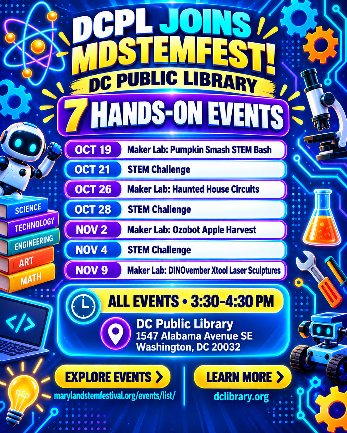 DCPL Joins the Maryland STEM Festival!