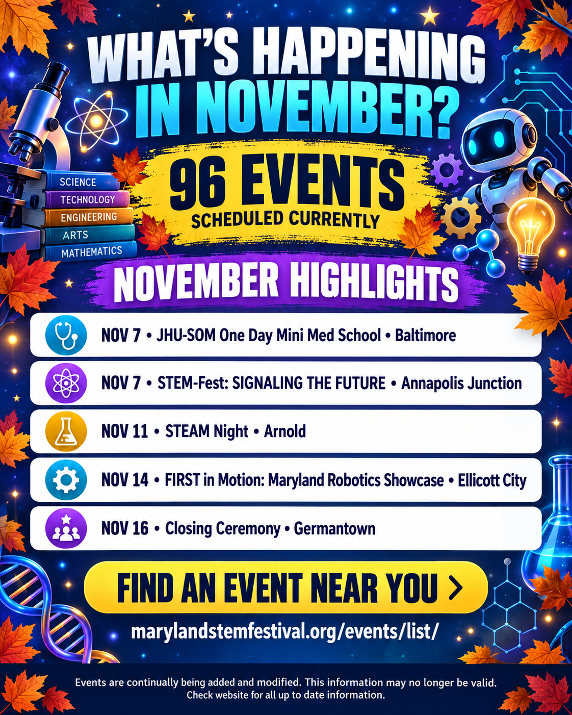 What’s Happening in November 2026